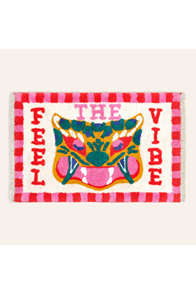 Zsa Zsa Zsu Punjab Püsküllü Pamuk %100 Pamuk Banyo Paspası 60x90 Cm Renkli