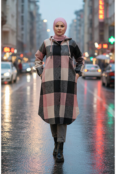 sefamerve Καπάκι με κουκούλα σε μαύρη πούδρα - 0184-05