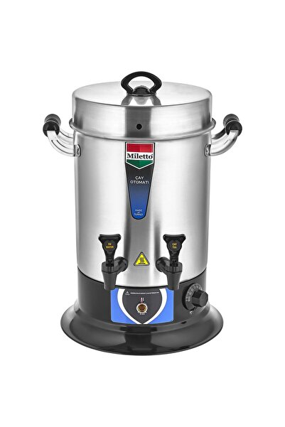Miletto 60 Bardak Profesyonel Sanayi Tipi Paslanmaz Çelik Çay Makinesi 7 Lt Mr21