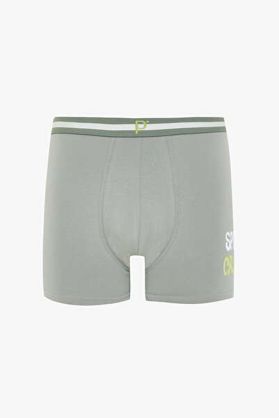 Penti Men's Crew Organic Geometric Patterned 3-Piece Boxer