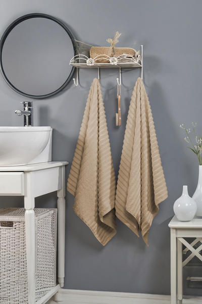 Arte Cotone Πετσέτα ντους μονόκλινου μπάνιου πρώτης κατηγορίας 100% βαμβάκι |   560 γρ./τετραγωνικά μέτρα |   Πετσέτα ξενοδοχείου Body Beach 70x140 εκ