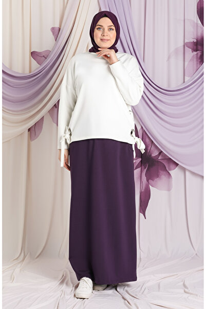 sefamerve Purple Sports Skirt 0152-15 - With Pockets