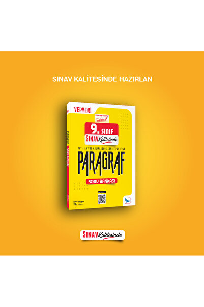 Sınav Yayınları Sınav Kalitesinde 9. Sınıf Paragraf Soru Bankası