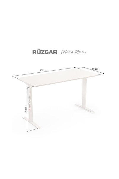 XDrive Rüzgar Çalışma Masası Beyaz (100x60)