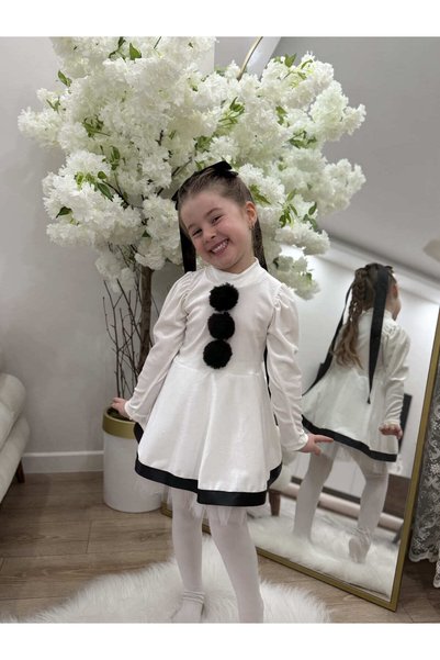 LULLY KİDS Girl's Snowman New Year Christmas Costume Dress