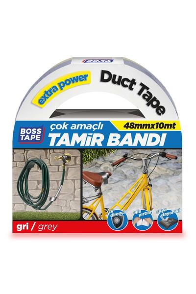 Boss Tape Duct Tape Tamir Bandı Bez Bant Gri En:48mm Boy:10mt