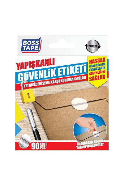 Boss Tape Yapışkanlı Güvenlik Etiketi 90 Adet