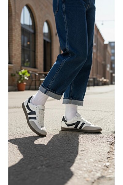 Lennox Unisex White High-Sole Sports Shoes