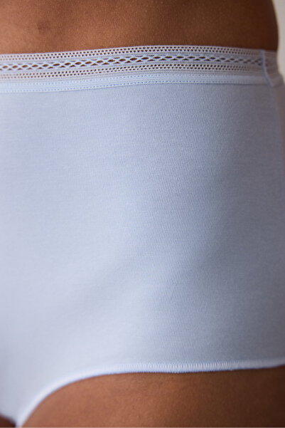 Penti Světle modré kalhotky Easy Cotton s vysokým pasem