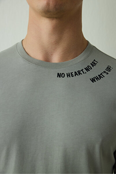 Penti Whatsup Herren-Pyjama-Set mit Slogan-Aufdruck und langen Ärmeln