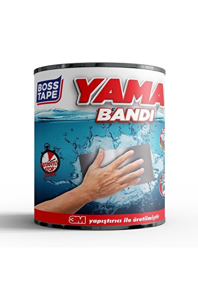 Boss Tape Suya Dayanıklı Yama Bandı Suyu Kesen Güçlü Bant 3M Yapışkanlı En:48...