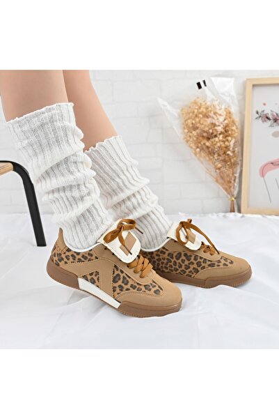 Tmall Pantofi sport pentru femei, din piele ecologică, D1410, leopard