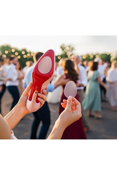 Boss Tape Ayakkabı Taban Kaydırmaz 4 Adet Şeffaf Topuklu Kösele Sert Tabanlar