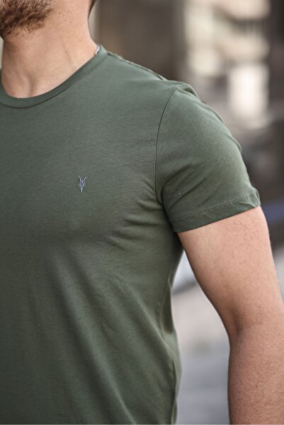 COMBİNE MİCHAİL Men's 100% Cotton Breathable Crew Neck Standard Fit Regular Fit T-shirt