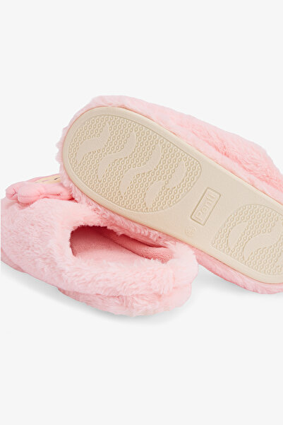 Penti Light Pink Happy Flower 3D Floral Embroidered House Slippers