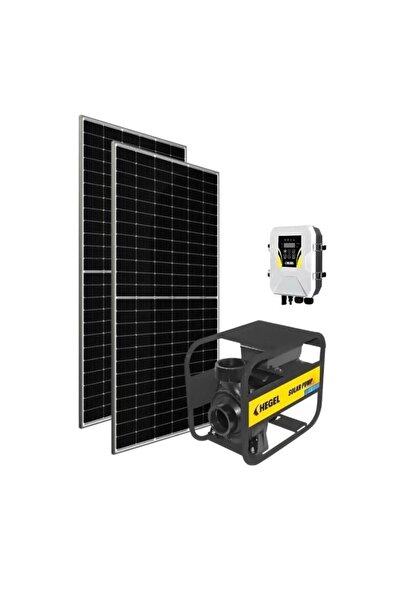 Hegel 2 adet Güneş Paneli ile Çalışan 48 Volt Salyangoz Yüzey Pompalı Tarımsa...