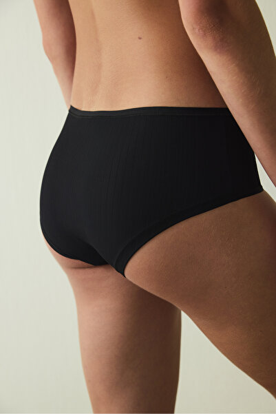 Penti Chiloți hipster cu talie joasă Black Essentials