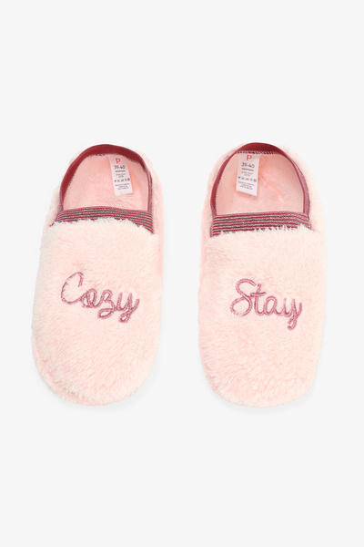 Penti Açık Pembe Star Cozy Sloganlı Nakış Detaylı Ev Çetiği