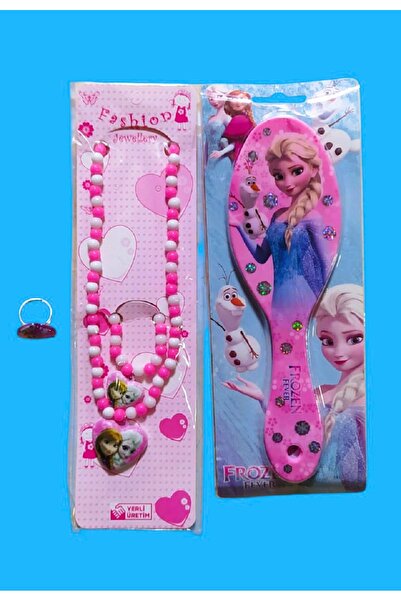 MONİCATİME ELSA SET SAÇ FIRÇASI+KOLYE+BİLEKLİK+1 ADET YÜZÜK