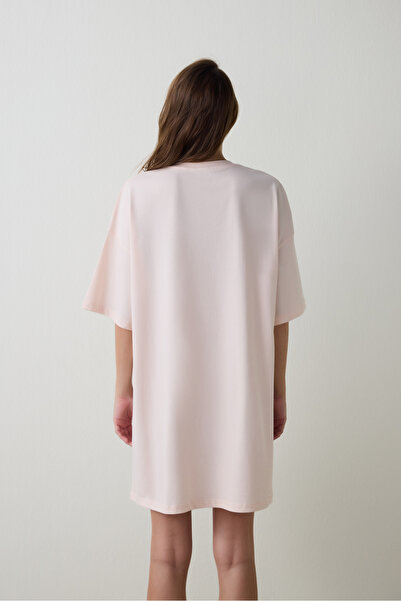 Penti Açık Pembe Looney Tunes Lola Bunny Pamuklu Kısa Kollu Termal Etkili Gecelik