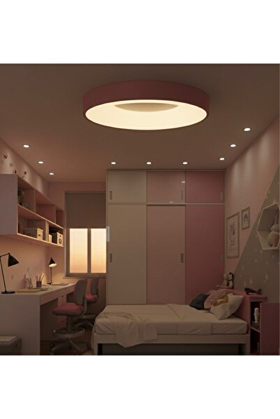 Vonalight 3ışık Renkli, 30cm Çocuk Odası,Yatak Odası, Çember Led Tavan Lambası, Modern Aydınlatma, Avize