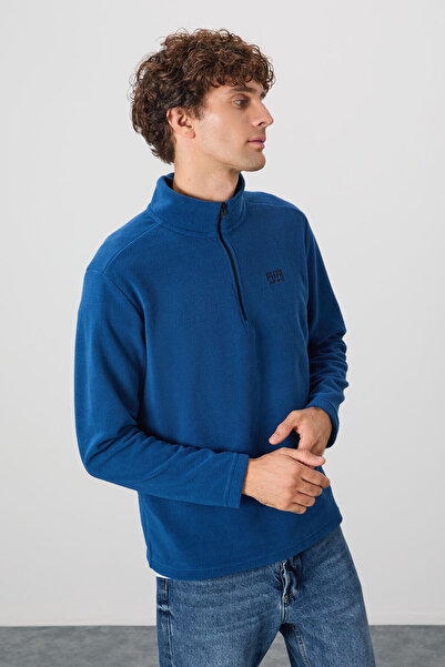 AIR JONES Ανδρικό φούτερ Fleece River Parliament Stand Collar - 88310