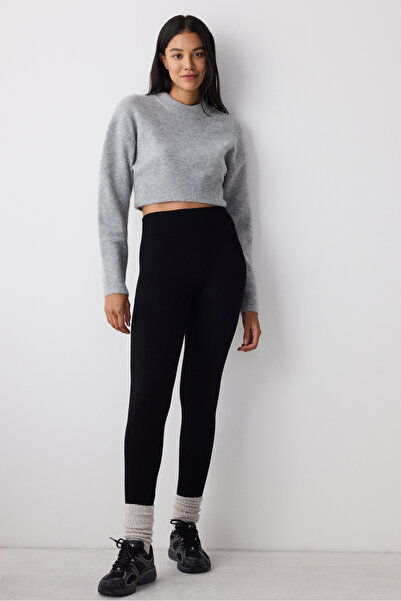 Penti Black Stitch-Free (Seamless) Warm Thermal Effect High Waist Leggings