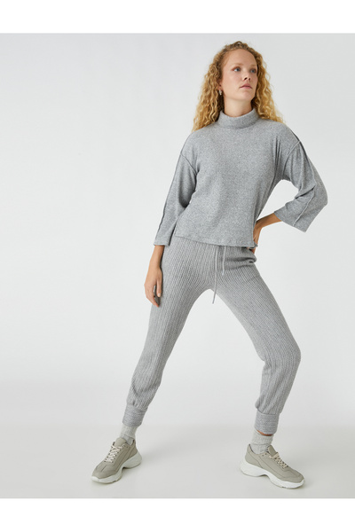Koton Graue Jogginghose für Damen 3WAK30092EK
