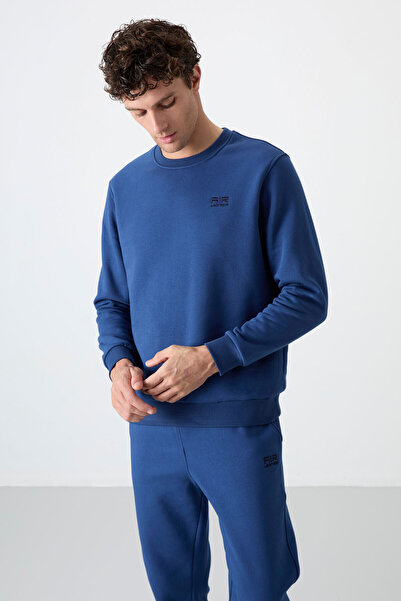 AIR JONES Ανδρική αθλητική φόρμα Andy Indigo Hooded - 85190