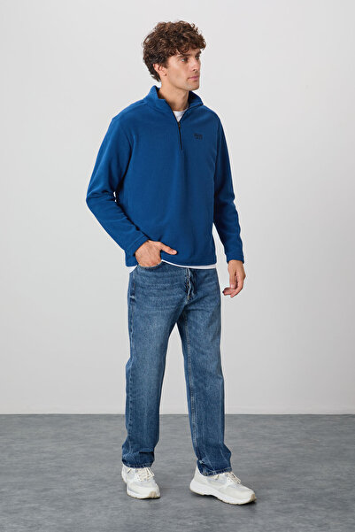 AIR JONES Ανδρικό φούτερ Fleece River Parliament Stand Collar - 88310