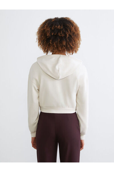 LC Waikiki New Season Hooded Women's Zippered Sweatshirt