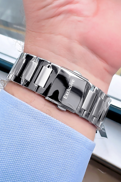 Daniel Klein Exclusive Men's Wrist Watch 3 Atm Waterproof Silver Black Color Steel Cord Gift Bracelet Dke2134C3