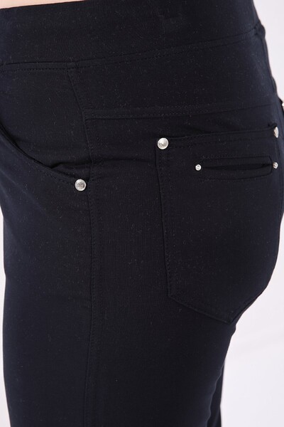 TOMMY LIFE LargE SizE Navy BluE StonE DETailEd SwEatpants - 94040