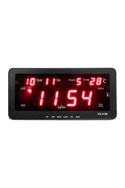 Alex Ceas digital LED CX-2158 cu funcție de alarmă, dată și temperatură
