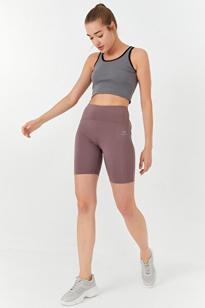 TOMMY LIFE Çağla Basic Zero Sleeve Skinny Fit U Collar Women's Crop Top Undershirt - 97162