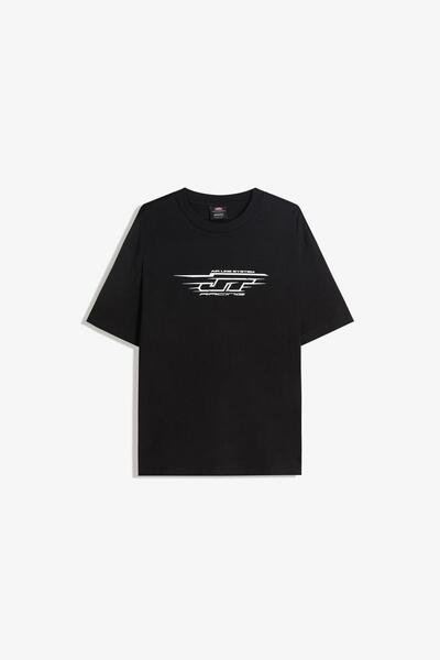 Bershka Kısa kollu BMX Honda baskılı tişört