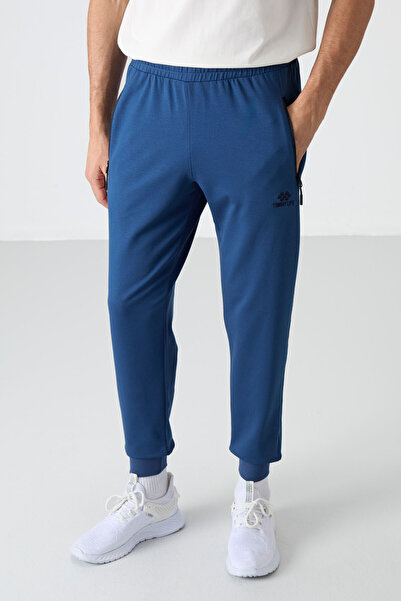 TOMMY LIFE Ανδρικό Jogger Sweatpants - Parliament Pocket, Zipper - 84587