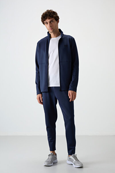 AIR JONES Ανδρικό κοστούμι αθλητικής φόρμας Bran Indigo Scuba Fabric - 85199