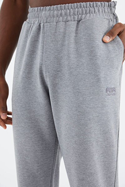 AIR JONES Ανδρική αθλητική φόρμα Rex Grey Melange Basic - 85232