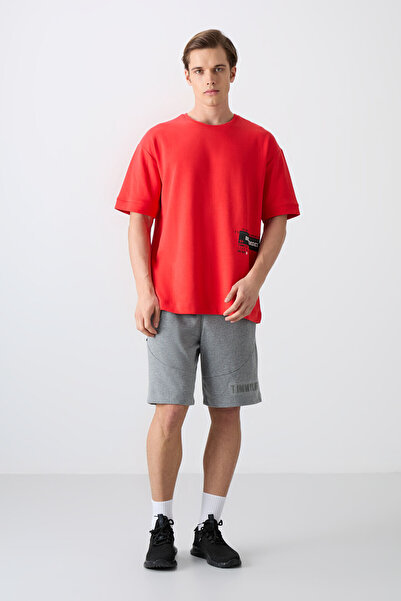 TOMMY LIFE Fiesta Cotton Thick Soft Textured Oversize Fit Printed Men's T-Shirt - 88322