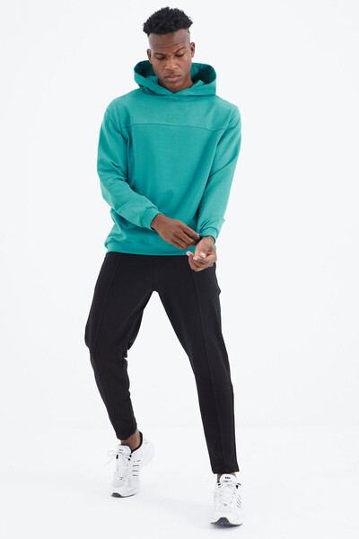 AIR JONES Kelvin Sea Green - Μαύρο Σετ ανδρικής φόρμας Kelvin Basic - 85230