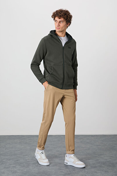 AIR JONES Ανδρικό φούτερ Hector Khaki Raised - 88139