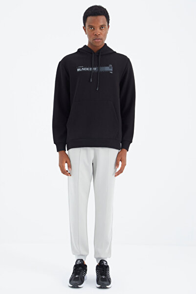 TOMMY LIFE Taş Bağcıklı Ön Dikiş Detaylı Standart Kalıp Erkek Eşofman Alt - 8...