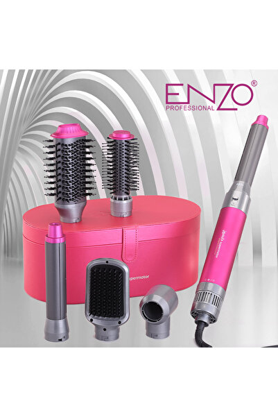 ENZO EN-4133 6-in-1 Electric Styling Set – Straightener, Curler, Dryer & Comb