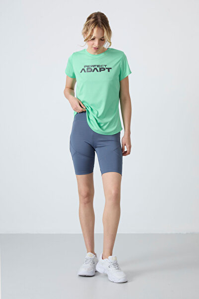 TOMMY LIFE Petrol Elastično Standard Fit Performance ženske biciklističke hel...