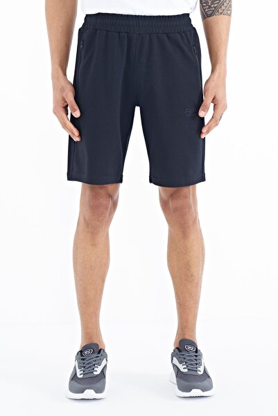 AIR JONES Ryan Lacivert Cepli Standart Kalıp Erkek Şort - 81239