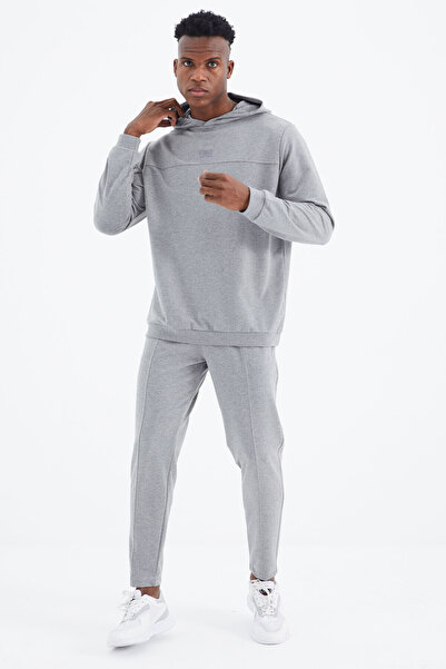 AIR JONES Kelvin Grey Melange Kelvin Basic ανδρική φόρμα - 85230