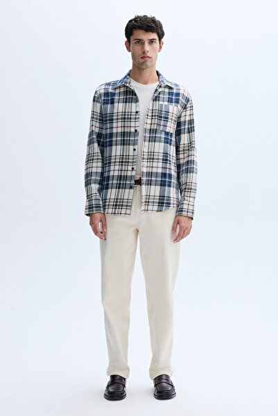 Mudo Plaid Regular Fit Long Sleeve Shirt