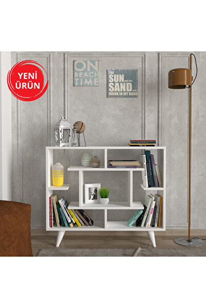 Dekorister Fondea Kitaplık Beyaz