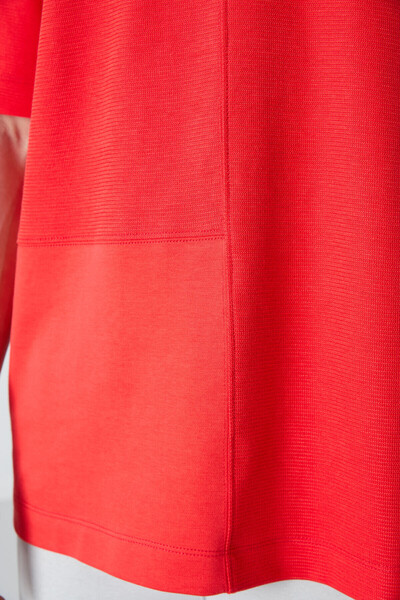 TOMMY LIFE Fiesta Cotton Thick Surface Textured Oversize Fit Basic Men's T-Shirt - 88337